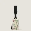 Aftenclutch med blomsterbroderier og sløjfe