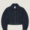 Back-To-Front Cocoon-jakke i rå denim