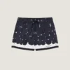 Badeshorts med blomsterprint