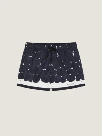 Badeshorts med blomsterprint
