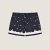 Badeshorts med blomsterprint