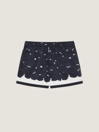 Badeshorts med blomsterprint