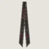 Bandeau i silke med flerfarvet Givenchy-signatur