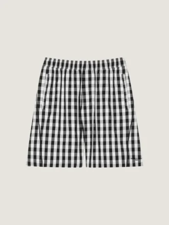 Bermudashorts i bomuld med ternet mønster