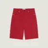 Bermudashorts i overfarvet denim Bermudashorts i overfarvet denim