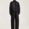 Blouson i blandede materialer med Givenchy Paris-broderi