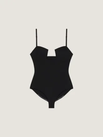 Bodysuit med udskæring i specialstrik