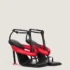 Boudoir Bicolor hælede sandaler i nappalæder Boudoir Bicolor hælede sandaler i nappalæder