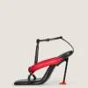 Boudoir Bicolor hælede sandaler i nappalæder Boudoir Bicolor hælede sandaler i nappalæder