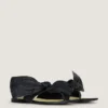 Boudoir-sandaler i nappalæder med sløjfe Boudoir-sandaler i nappalæder med sløjfe