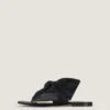 Boudoir-sandaler i nappalæder med sløjfe Boudoir-sandaler i nappalæder med sløjfe
