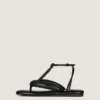 Boudoir-sandaler i to farver i nappalæder Boudoir-sandaler i to farver i nappalæder