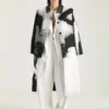 Car Coat i bomuld med portrætjacquard