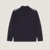 Cardigan i uld med grosgrain-detaljer