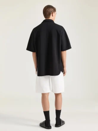 Skjorte i scuba med Givenchy Paris-patch