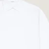 Cocoon-skjorte i poplin med Givenchy-broderi