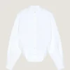 Cocoon-skjorte med slidser i poplin Cocoon-skjorte med slidser i poplin