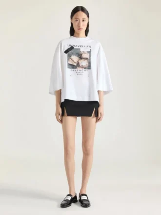 Cocoon-T-shirt i bomuld med arkivprint Cocoon-T-shirt i bomuld med arkivprint