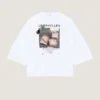 Cocoon-T-shirt i bomuld med arkivprint Cocoon-T-shirt i bomuld med arkivprint