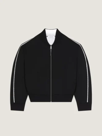 Couture-cardigan med søm i uld fra Givenchy Paris Jacquard