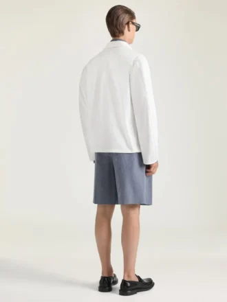 Couture-jakke i denim med broderet Givenchy Paris