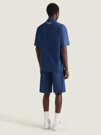 Couture Seam-skjorte i indigo-blå denim med Givenchy-stempel