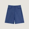Couture Seam Bermuda-shorts i denim med Givenchy-stempel Couture Seam Bermuda-shorts i denim med Givenchy-stempel