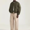 Couture Seam Bomber i bomuld med Givenchy-stempelprint