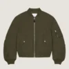 Couture Seam Bomber i bomuld med Givenchy-stempelprint