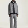Couture Seam Cargo-bukser i sildebensmønstret denim Couture Seam Cargo-bukser i sildebensmønstret denim