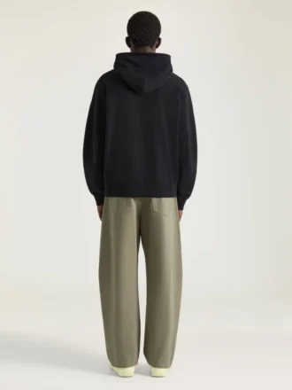 Couture Seam-hoodie i fleece med broderet Givenchy Paris