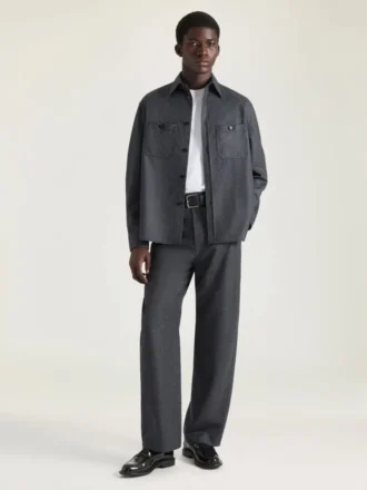 Couture Seam Overshirt i flannel