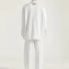 Couture Seam Overshirt i hvid denim