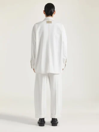 Couture Seam Overshirt i hvid denim