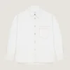 Couture Seam Overshirt i hvid denim