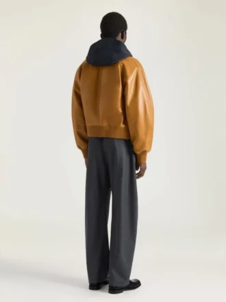 Couture Seam Raglan Blouson i læder