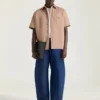 Couture Seam-skjorte i bomuld med Givenchy Paris-patch Couture Seam-skjorte i bomuld med Givenchy Paris-patch
