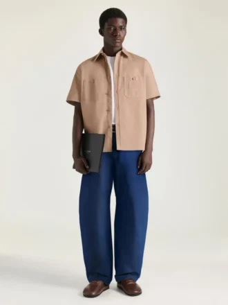 Couture Seam-skjorte i bomuld med Givenchy Paris-patch
