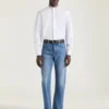 Couture Seam Straight Fit Shadow Washed Jeans Couture Seam Straight Fit Shadow Washed Jeans