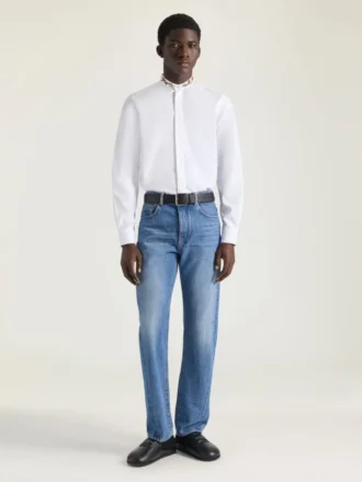 couture seam straight fit shadow washed jeans 2 330x440 - Couture Seam Straight Fit Shadow Washed Jeans
