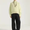 Couture-søm-rullekravesweater i alpaca og yakuld Couture-søm-rullekravesweater i alpaca og yakuld
