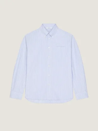 Couture-stribet skjorte i bomulds-oxford
