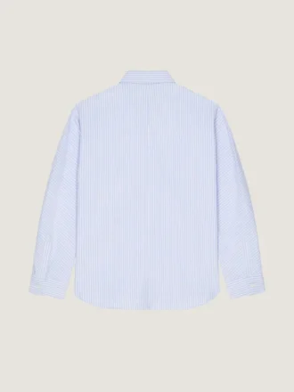 Couture-stribet skjorte i bomulds-oxford