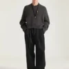 Couture-sweater med søm i alpaca og yakuld