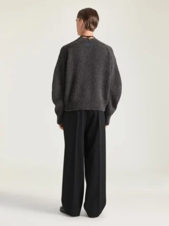 Couture-sweater med søm i alpaca og yakuld
