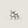Crystal Pearl-ørering i metal og perler