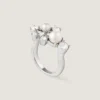 Crystal Pearl-ring i metal, krystaller og perler Crystal Pearl-ring i metal, krystaller og perler