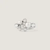 Crystal Pearl-ring i metal, krystaller og perler Crystal Pearl-ring i metal, krystaller og perler