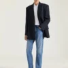 Couture Seam Straight Fit Shadow Washed Jeans Couture Seam Straight Fit Shadow Washed Jeans