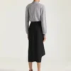 Draperet sweater i uld Draperet sweater i uld
